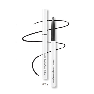 Карандаш-подводка cтойкая Ottie Slim-Fit Drawing Pencil Eyeliner 01 Black (0,12 гр)