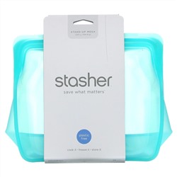 Stasher, Stand-Up Mega, прозрачный, 3,07 л (104 жидк. унции)