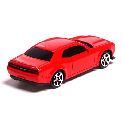 Машина металлическая DODGE CHALLENGER SRT DEMON, 1:64, цвет красный