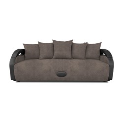 Прямой диван «Мария», еврокнижка, велюр dakota, цвет nut