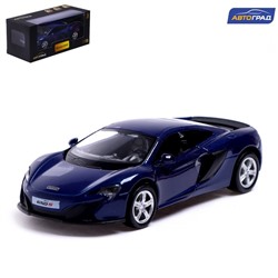 Машина металлическая MCLAREN 650S, 1:32, открываются двери, инерция, цвет синий