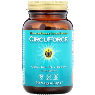 HealthForce Superfoods, CircuForce, 90 веганских капсул