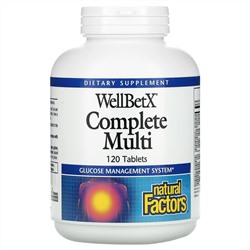 Natural Factors, WellBetX Complete Multi, 120 таблеток