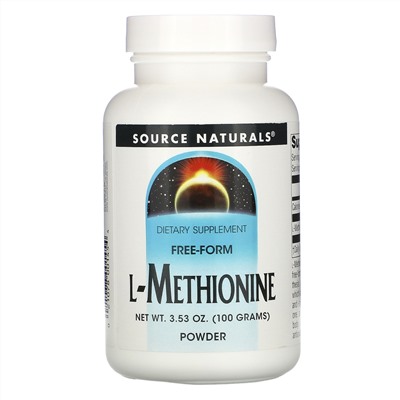 Source Naturals, L-Метионин 3.53 унции (100 г)