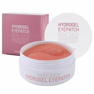 FDH Patch Патчи для области глаз гидрогелевые с розой и золотом FOODAHOLIC Hydrogel Eye Patch (Rose Gold / 60 pairs)