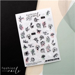 Fashion Nails, Слайдер-дизайн Sticker 24