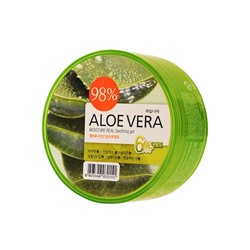 Гель для тела Welcos Aloe vera Moisture Real Soothing Gel, успокаивающий, 300 мл