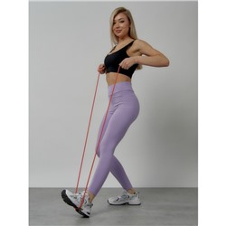 Легинсы для фитнеса женские, размер 42-46, цвет фиолетовый