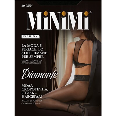 MiNi-Diamante 20/1 Колготки MINIMI Diamante 20 кружевной пояс