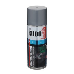Антигравий KUDO с эффектом шагрени, серый, 520 мл, аэрозоль KU-5224