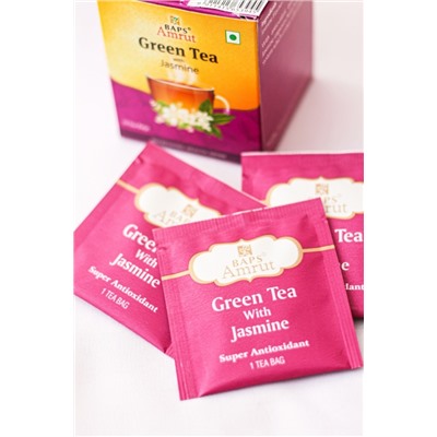 Зеленый чай с Жасмином (Green tea with Jasmine Flavour) 10 пакетов