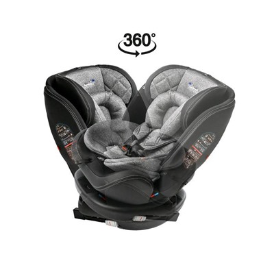 Детское автокресло Amarobaby ST-3, Isofix класс D, группа 0+/1/2/3, цвет серый