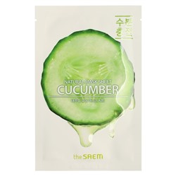 Маска для лица тканевая The Saem Natural Mask Sheet Cucumber, 21 мл