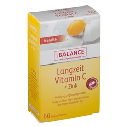GEHE (ГЕХЕ) BALANCE Langzeit Vitamin C + Zink Depot Retardkapseln 60 шт