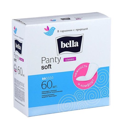 Ежедневные прокладки Bella Panty Soft Classic, 60 шт.