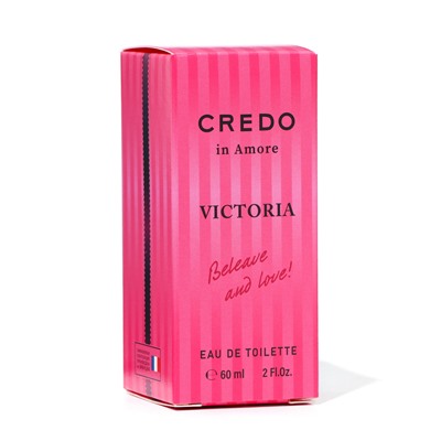 Туалетная вода женская CREDO in AMORE Victoria, 60 мл (по мотивам Bombshell by victoria´s (V.Secret)