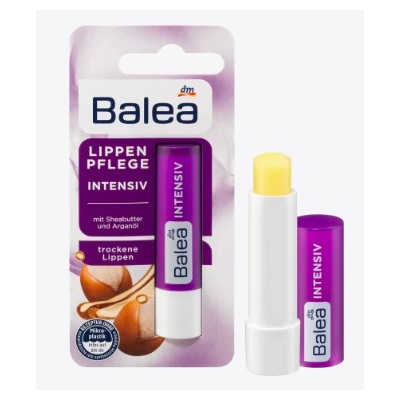 Balea Lippenpflege Intensiv Балеа Бальзам для ухода за сухими губами с маслом Карите и Аргановым маслом, 4,8 г