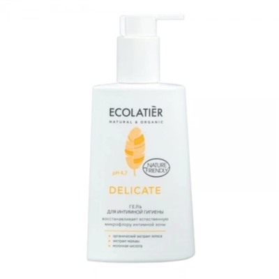 Гель для интимной гигиены Ecolatier Delicate, pH4.7, 250 мл