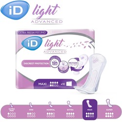 Урологические прокладки iD Light Maxi 10 шт