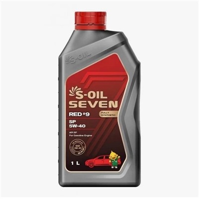 Масло моторное S-OIL RED #9, 5W-40, SP, синтетическое, 1 л