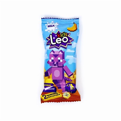 Батончик белковый LeoKids с молоком, бананом и кальцием, 25 г