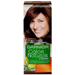 Краска для волос Garnier (Гарньер) Color Naturals Creme, тон 5 - Светлый каштан