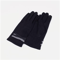 Перчатки женские, размер 6.5, без утеплителя, цвет чёрный