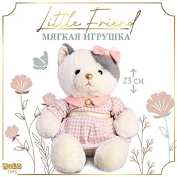 Мягкая игрушка Little Friend, кошечка в розовом платье, 23 см