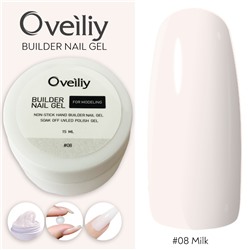 Oveiliy, Моделирующий гель Builder Nail Gel #08, 15 мл
