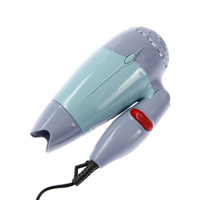УЦЕНКА Фен для волос LuazON LF-23, 800 Вт, 2 скорости, 2 режима, складная ручка, голубой