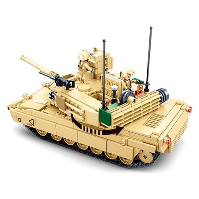 Конструктор-модельки Brown M1A2 Abrams, 781 деталь, уценка