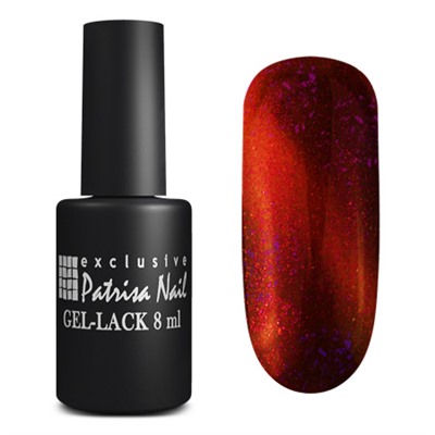 Patrisa Nail, гель-лак Кошачий глаз Royal Red Pulse, 8 мл