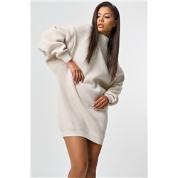 Платье-свитер с шерстью в составе кокосовое молоко