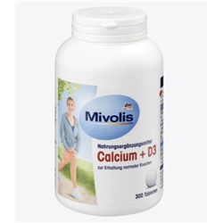 Mivolis Calcium + D3 Tabletten Кальций + D3 для улучшения функций суставов, Таблетки, 300 шт