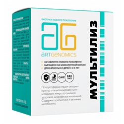 «МультиЛиз» метабиотик нового поколения для взрослых и детей В упаковке, шт: 14 саше-пакетов по 5 грамм