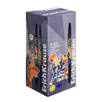 Ручка шариковая ErichKrause R-301 Stick&Grip "Простоквашино" узел 0.7мм, цвет синяя