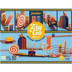 Конструктор деревянный Djeco Zig&Go, 51 деталь