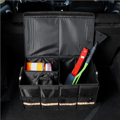Органайзер в багажник автомобиля, складной, 66 л, 60×35×30 см, оксфорд