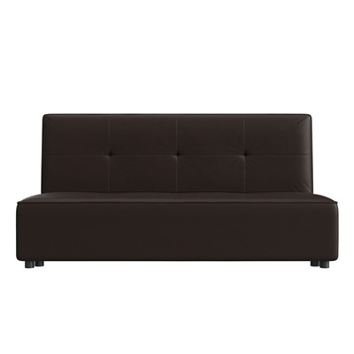 Прямой диван «Зиммер», механизм книжка, экокожа, цвет коричневый