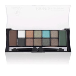 Тени для век TF Color Palette Eyeshadow 12 оттенков, тон 03C Коричнево-зелёная гамма