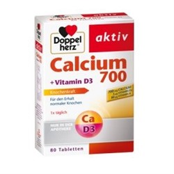 Doppelherz Calcium 700+vitamin D3 Tablet (80 шт.) Доппельгерц Таблетки 80 шт.