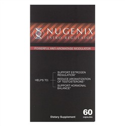 Nugenix, Estro-Regulator, мощный модулятор антиароматазы, 60 капсул