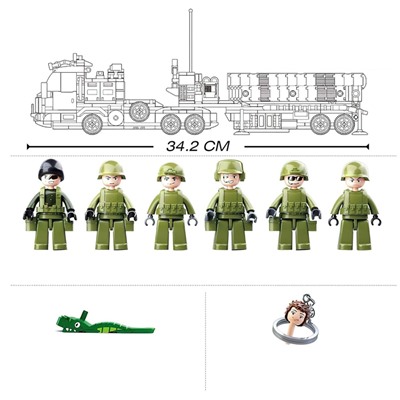 Конструктор Армия «ЗРК С-400», 713 деталей, уценка