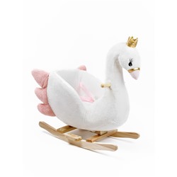 Качалка Лебедь AmaroBaby Swan, 59х35х66 см, белый