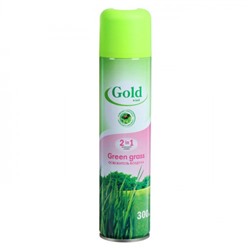Освежитель воздуха аэрозоль Gold Wind Green grass (Зеленая трава), 300 мл