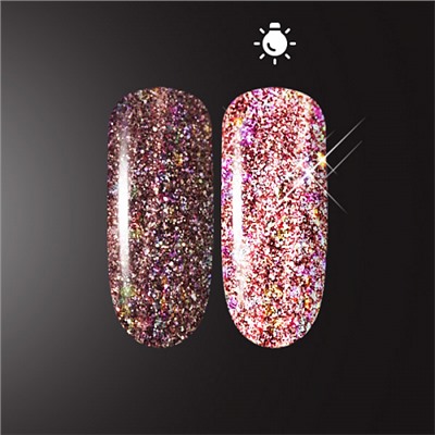 Patrisa Nail, Светоотражающий глиттер Flash Glow Pink, 2гр