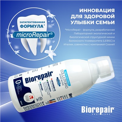 Biorepair Mouthwash Antibacterial / Биорепейр ополаскиватель для полости рта 500 мл