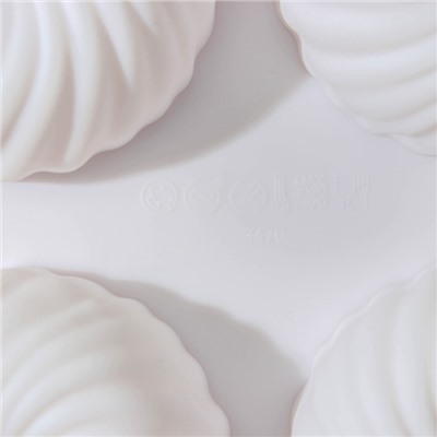 Форма для муссовых десертов и выпечки Доляна «Вихрь», 29,8×17,5×3 см, 6 ячеек (d=7,7 см), цвет МИКС