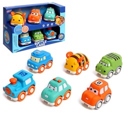 Набор машинок Rattle cars, 6 шт., уценка