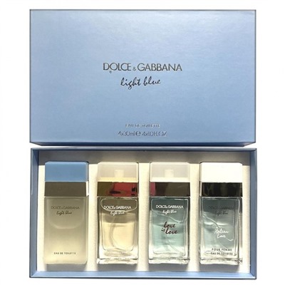 Подарочный парфюмерный набор Dolce&Gabbana Light Blue Pour Femme 4 в 1